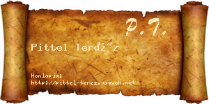 Pittel Teréz névjegykártya