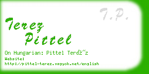 terez pittel business card